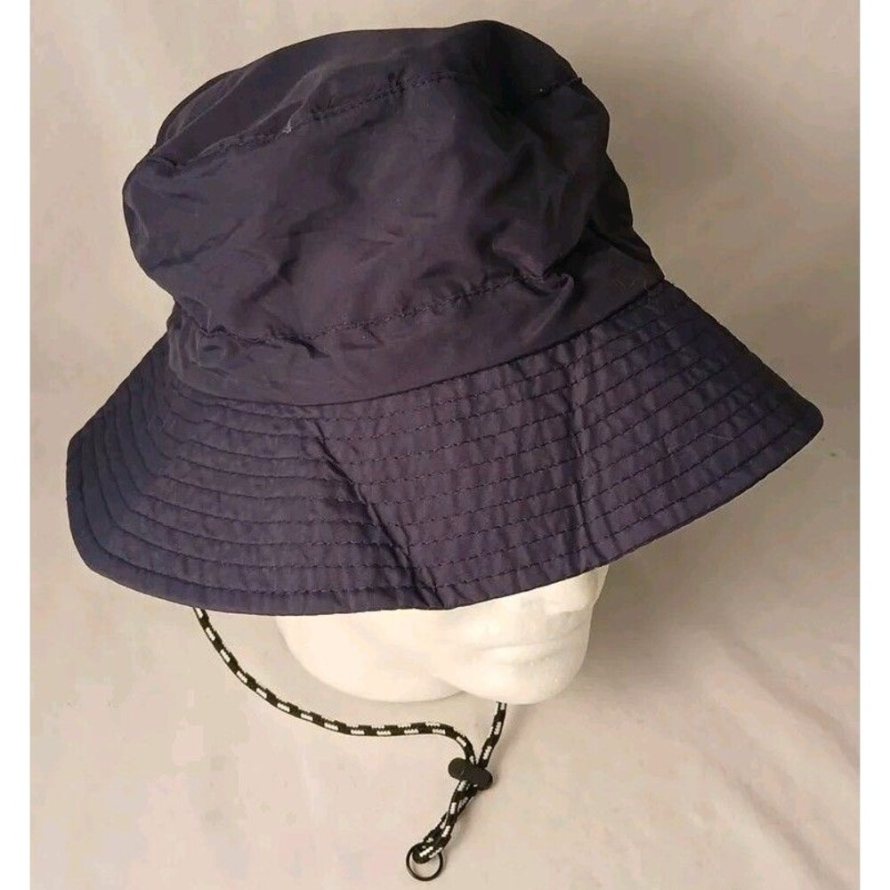 FEICUI Navy Packable Fold-Up Bucket/Boonie/Sun Hat w/Adjustable Chinstrap-NEW!